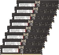V-Color DDR5 128GB (16GBx8) 7200MHz CL34 2Gx8 1Rx8 OC R-DIMM (Overclocking ECC Registered DIMM) 1.4V Memory Ram for WRX90 Workstation (AMD Expo) (TRA516G72S834O)