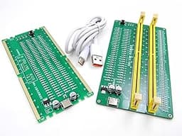 Nice DDR4 Desktop PC Server Memory RAM Module and Computer Motherboard RAM Slot Easy Test Quick Diagnostic Analyzer LED Tester Card Complete Set Solution Kit 288 Pin All Speed Voltage ECC and nonECC