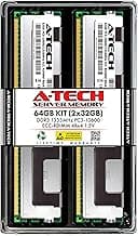 A-Tech 64GB Kit (2x32GB) RAM for GIGABYTE GA-7PESH4 | DDR3 1333MHz PC3-10600 ECC RDIMM 4Rx4 1.5V Registered Server Memory Upgrade