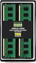 NEMIX RAM 16GB (2X8GB) DDR3 1333MHZ PC3-10600 2Rx8 1.5V 240-PIN ECC UDIMM Unbuffered Memory KIT