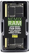 32GB 1X32GB DDR5 4800MHZ PC5-38400 2Rx8 1.1V CL40 262-PIN Non-ECC SODIMM NEMIX RAM Laptop PC Computer Memory