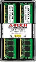 4GB (2x2GB) RAM Replacement for Kingston HyperX KHX8500AD2K2/4G | DDR2 1066MHz PC2-8500 UDIMM Non-ECC 1.8V 240-Pin Memory Kit