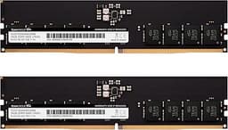 TEAMGROUP Elite DDR5 32GB Kit (2x16GB) 6400MHz PC5-51200 CL52 Non-ECC Unbuffered UDIMM 288 Pin PC Computer Desktop Memory Module Ram Supports Intel & AMD TED532G6400C52DC01