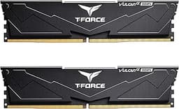 T-Force Vulcan Alpha DDR5 Ram 64GB Kit (2x32GB) 6000MHz (PC5-48000) CL38 Desktop Memory Module Ram AMD Optimized Memory Black FLABD564G6000HC38JDC01