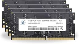 Adamanta 64GB (4x16GB) Memory Upgrade Compatible for 2017 Apple iMac 27" Retina 5K Display DDR4 2400MHz PC4-19200 SODIMM 2Rx8 CL17 1.2v Dual Rank RAM DRAM