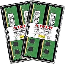 A-Tech 64GB Kit (4x16GB) RAM for ASUS Pro WS W790-ACE, W790E-SAGE SE | DDR5 4800MHz PC5-38400 EC8 RDIMM 1Rx8 ECC Registered Server Memory Upgrade