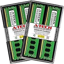 A-Tech 32GB Kit (4x8GB) Memory RAM for Dell Precision T7810 - DDR4 2133MHz PC4-17000 ECC Registered RDIMM 1Rx4 1.2V - Server