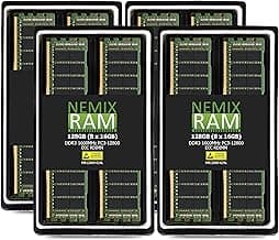 NEMIX RAM 128GB (8X16GB) DDR3 1600MHZ PC3-12800 2Rx4 1.35V 240-PIN ECC RDIMM Registered Server Memory KIT