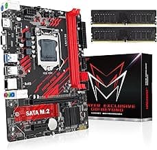 MACHINIST H81 LGA 1150 Motherboard with 2x8GB 1600MHz DDR3 RAM Memory, Intel 4th Gen for Core i3,i5,i7/Xeon E3 V2/Pentium, Micro ATX, PCIe 2.0, NGFF M.2, Gigabit LAN