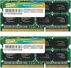 Silicone Power SP016GLSTU160N22 Laptop Memory, 1.35 V (Low Voltage), DDR3L, 1600, PC3L-12800, 8GB x 2, 204-Pin, Mac Compatible