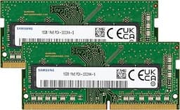 32GB (2x16GB) DDR4 3200MHz PC4-25600 (PC4-3200AA) CL22 SODIMM 1Rx8 Single Rank 1.2V 260-Pin Laptop, Notebook RAM Memory