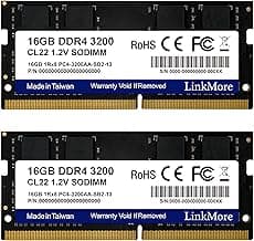 32GB Kit (2 x 16GB) DDR4 3200MHz SODIMM (PC4-25600) CL22 1.2V Laptop Memory Module