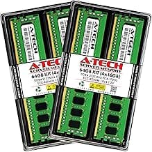 64GB Kit (4x16GB) RAM for QNAP ES2486dc NAS | DDR4 2133MHz PC4-17000 ECC RDIMM 1Rx4 1.2V 288-Pin Registered DIMM Memory Upgrade