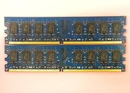 4GB 2X2GB RAM PC2-6400U 800MHZ 2RX8 DDR2 NON-ECC Unbuffered For DESKTOP Memory