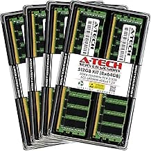 A-Tech 512GB Kit (8x64GB) DDR4 2666MHz PC4-21300 ECC LRDIMM 4Rx4 (4DRx4) Quad Rank 1.2V Load Reduced DIMM 288-Pin Server RAM Memory Upgrade Modules (A-Tech Enterprise Series)