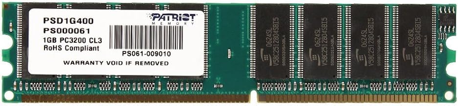 Patriot 1GB 400MHz Unknown RAM module โ Patriot Signature 1 GB PC-3200 DDR-400MHz Memory Module - PSD1G400