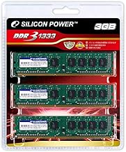 Silicon Power 1GB DDR3 RAM module โ Silicon Power Memory Module 240pin DIMM DDR3 รขโฌโ 1333 (PC3 รขโฌโ 10600) 1gbx3 Set of 3 Blister Pack sp003gbltu133s32