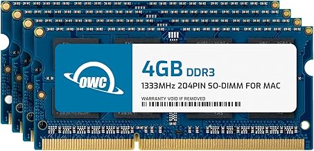 OWC 0GB (4x4) 1333MHz DDR3 RAM module โ OWC 16.0GB (4 x 4GB) 1333MHz DDR3 SO-DIMM PC3-10600 204Pin SO-DIMM CL9 Memory RAM Upgrade Module for iMac and PC Laptops (OWC1333DDR3S16S)