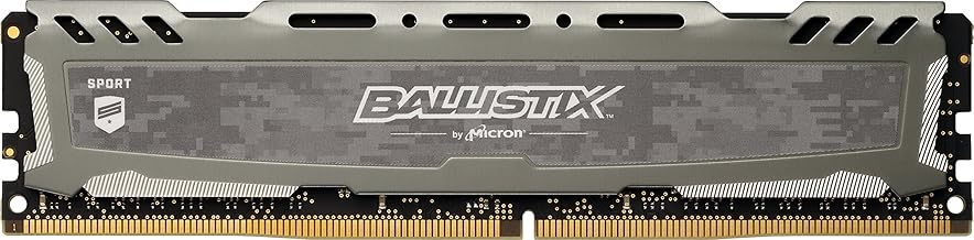 Crucial 8GB 2400MHz DDR4 RAM module โ BLS8G4D240FSB Sport LT 8GB Single DDR4 2400 MT/s (PC4-19200) DIMM 288-Pin - (Gray)