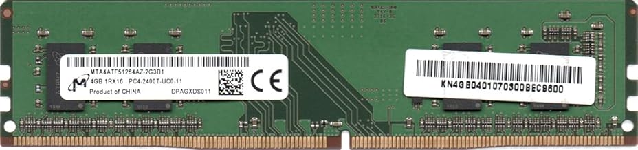 Micron 4GB DDR4 RAM module โ Micron 4GB PC4-2400 DDR4 288-Pin Desktop Dimm Memory Module Mfr P/N MTA4ATF51264AZ-2G3B1