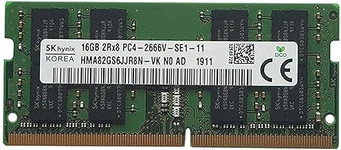 SK Hynix 16GB 2666MHz DDR4 RAM module โ 16GB 2RX8 DDR4 SO-DIMM PC4-21300 2666MHZ Memory Module HMA82GS6JJR8N-VK