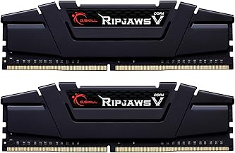 G.Skill 16GB (2x8) 3600MHz DDR4 RAM module โ RipjawsV Series DDR4 RAM (XMP) 16GB (2x8GB) 3600MT/s CL18-22-22-42 1.35V Intel AMD Desktop Computer Memory U-DIMM - Black (F4-3600C18D-16GVK)