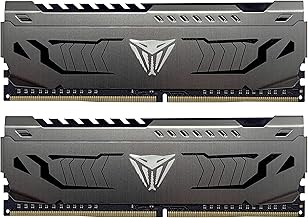 Patriot 16GB (2x8) 3600MHz DDR4 RAM module โ Patriot Viper Steel DDR4 RAM 16GB (2X8GB) 3600MHz CL18 1.35v UDIMM Desktop Gaming Memory Kit Compatible with XMP - PVS416G360C8K