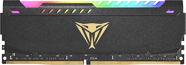 Patriot 32GB (1x32) 3200MHz DDR4 RAM module โ Viper Steel RGB DDR4 RAM 32GB (1X32GB) 3200MHz CL18 1.35v UDIMM Desktop Gaming Memory Module Compatible with XMP - PVSR432G320C8