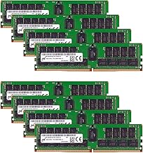 Micron 256GB (8x32) 2666MHz DDR4 RAM module โ Micron Memory Bundle with 256GB (8x32GB) DDR4 PC4-21333 2666MHz (8 x MTA36ASF4G72PZ-2G6E1) Dual Ranked Registered ECC RDIMM Compatible with R630, R640, R730, R730XD, R740, R740XD, T630, T640 Servers