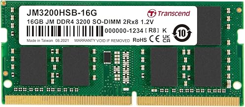 HP 16GB 3200MHz DDR4 RAM module โ 16GB SO-DIMM DDR4 3200MHz Laptop RAM, Intel AMD Compatible, HP Lenovo Dell ASUS Acer Computer Memory, 2666/2933MHz Compatible, 2Rx8 1.2V, PC4-25600 CL22, Unbuffered 260-Pin รขโฌโ JM3200HSB-16G