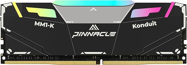 Timetec 16GB 3200MHz DDR4 RAM module โ Timetec Pinnacle Konduit RGB 16GB DDR4 3200MHz PC4-25600 CL16-20-20-40 XMP2.0 Overclocking 1.35V Dual Rank Compatible for AMD and Intel Desktop Gaming PC Memory Module - Black