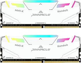 Timetec 32GB (2x16) 3200MHz DDR4 RAM module โ Timetec Pinnacle Konduit RGB DDR4 3200MHz PC4-25600 CL16-18-18-38 XMP2.0 Overclocking 1.35V Compatible for AMD and Intel Desktop Gaming PC Memory Module RAM (RGB White, 32GB KIT(2x16GB))