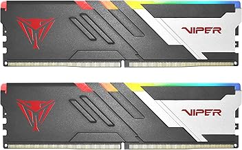 Patriot 32GB (2x16) 6000MHz DDR5 RAM module โ Patriot Viper Venom RGB DDR5 RAM 32GB (2X16GB) 6000MHz CL36 1.35v UDIMM Desktop Gaming Memory Kit Compatible with Intel XMP/AMD Expo - PVVR532G600C36K