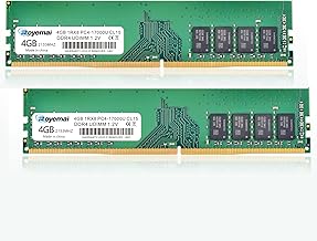 8GB (2x4) 2133MHz DDR4 RAM module โ 8GB DDR4 17000U PC4 2133 2X4GB UDIMM, DDR4-2133MHz PC4-17000 CL15 1Rx8 1.2V Non-ECC 288 Pin Desktop Memory Module Ram