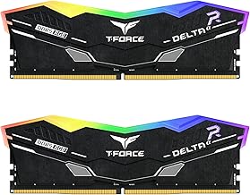 TEAMGROUP 32GB (2x16) 6000MHz DDR5 RAM module โ TEAMGROUP T-Force Delta Alpha RGB DDR5 Ram 32GB Kit (2x16GB) 6000MHz (PC5-48000) CL38 Intel XMP 3.0 & AMD Expo Compatible Desktop Memory Module Ram Black FF7D532G6000HC38ADC01