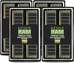NEMIX RAM 256GB (8x32) 2666MHz DDR4 RAM module โ NEMIX RAM 256GB (8X32GB) DDR4 2666MHZ PC4-21300 2Rx4 1.2V CL19 288-PIN ECC RDIMM Registered Server Memory KIT Compatible with Dell PowerEdge R540 Rack Server