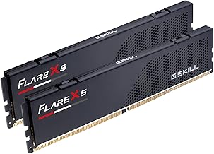 G.Skill 32GB (2x16) 6000MHz DDR5 RAM module โ Flare X5 Series DDR5 RAM (AMD EXPO) 32GB (2x16GB) 6000MT/s CL30-38-38-96 1.35V Desktop Computer Memory U-DIMM - Matte Black (F5-6000J3038F16GX2-FX5)