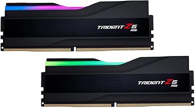 G.Skill 64GB (2x32) 6000MHz DDR5 RAM module โ G.SKILL Trident Z5 RGB Series DDR5 RAM (Intel XMP 3.0 & AMD Expo) 64GB (2x32GB) 6000MT/s CL36-36-36-96 1.35V Desktop Computer Memory U-DIMM - Matte Black (F5-6000J3636F32GX2-TZ5RK)