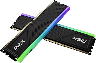 ADATA 32GB (2x16) 3200MHz DDR4 RAM module โ XPG SPECTRIX D35G RGB DDR4 3200MHz CL16 32GB (2x16GB) PC4-25600 RAM 288-Pins UDIMM Desktop Memory Kit Black Heatsink(AX4U320016G16A-DTBKD35G)