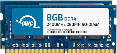 OWC 16GB (2x8) 2400MHz DDR4 RAM module โ OWC 16GB (2x8GB) DDR4 2400MHZ PC4-19200 CL17 1RX8 Non-ECC SODIMM 1.2V 260-pin Laptop Notebook Memory RAM Upgrade Module