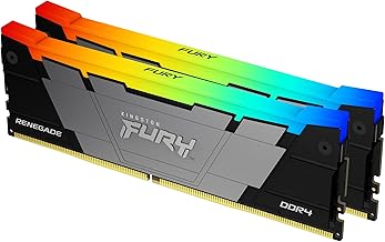 Kingston 16GB 3200MHz DDR4 RAM module โ Fury Renegade RGB 16GB 3200MT/s DDR4 CL16 DIMM (Kit of 2) Desktop Gaming Memory - KF432C16RB2AK2/16