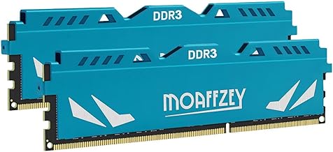 undefined 16GB (2x8) 1600MHz DDR3 RAM module โ 16GB(2x8GB) DDR3 RAM 1600MHz PC3-12800 CL11 Desktop Computer Memory, 240-Pin 1.5V 2Rx8 Dual Rank Non-ECC Unbuffered PC Computer RAM Stick Upgrade - Blue