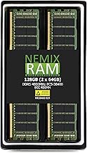 Nemix 128GB (2x64) 4800MHz DDR5 RAM module โ NEMIX RAM 128GB (2X64GB) DDR5 4800MHZ PC5-38400 2Rx4 1.1V CL40 288-PIN ECC RDIMM Registered Server Memory KIT Compatible with THINKMATE Supermicro SuperServer 521C-NR