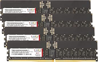 V-Color 128GB 5600MHz DDR5 RAM module โ V-Color DDR5 128GB (32GBx4) 5600MHz CL46 4Gx4 1Rx4 ECC R-DIMM (ECC Registered DIMM) 1.1V Memory Ram for Server and Workstations with Hynix IC (TR532G56S446Q)