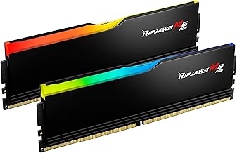 G.Skill 96GB (2x48) 5200MHz DDR5 RAM module โ G.SKILL Ripjaws M5 RGB Series DDR5 RAM (Intel XMP 3.0) 96GB (2x48GB) 5200MT/s CL40-40-40-83 1.10V Desktop Computer Memory U-DIMM - Matte Black (F5-5200J4040A48GX2-RM5RK)