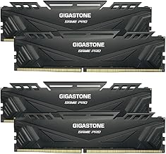 undefined 128GB (4x32) 6400MHz DDR5 RAM module — ã€DDR5 RAM】 GIGASTONE Game PRO 128GB Kit (4x32GB) DDR5 6400MHz PC5-51200 CL40-40-40-84 Intel XMP 3.0 AMD Expo 1.35v UDIMM 288 Pin Unbuffered Non ECC High Performance Gaming Desktop Memory – Black