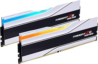G.Skill 32GB (2x16) 6000MHz DDR5 RAM module โ Trident Z5 Neo RGB Series DDR5 RAM (AMD Expo) 32GB (2x16GB) 6000MT/s CL28-36-36-96 1.40V Desktop Computer Memory U-DIMM - Matte White (F5-6000J2836G16GX2-TZ5NRW)