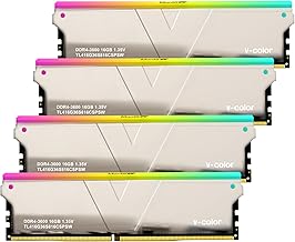 V-Color 64GB (4x16) DDR4 RAM module โ V-Color Skywalker Plus RGB DDR4 3600(PC4 28800) 64GB (4x16GB) CL16 Desktop Memory for Workstation (HEDT), Ultra-Low Timing, 288-Pin, TL416G36S816CSPSW