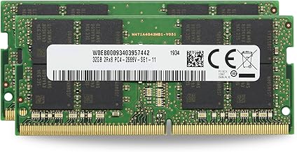 Adamanta 64GB (2x32) 2666MHz DDR4 RAM module โ Factory Original 64GB (2x32GB) Compatible for HP ZBook Firefly 14 G7, 15 G7 Laptop DDR4 2666MHz PC4-21300 SODIMM 2Rx8 CL19 1.2v Notebook Memory Module Upgrade RAM Adamanta