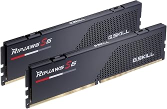 G.Skill 128GB (2x64) 6000MHz DDR5 RAM module โ Ripjaws S5 Series DDR5 RAM (Intel XMP 3.0) 128GB (2x64GB) 6000MT/s CL34-44-44-96 1.35V Desktop Computer Memory U-DIMM - Matte Black (F5-6000J3444F64GX2-RS5K)